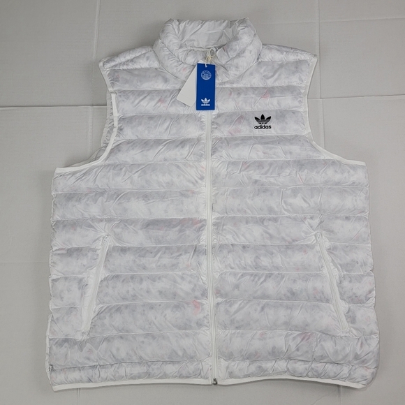 Adidas Originals Sleeveless Puffer Vest Men's Large HK7539 ESS+ SUST Vest New - Picture 1 of 9